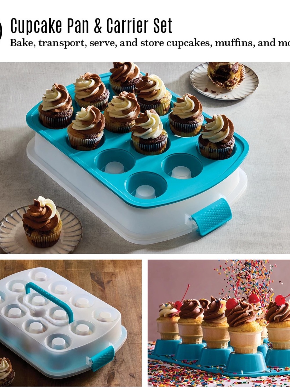 Cupcake Pan & Carrier Set